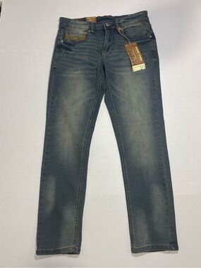 Amongst Others American Legacy Men's Slim Fit Straight Light Wash Stretch Jeans
